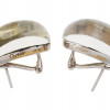 CARTIER 18K WHITE GOLD CRYSTAL ROCK RING EARRINGS PIC-3