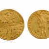 ANTIQUE DUTCH STANDING KNIGHT GOLD DUСAT COINS PIC-0