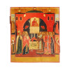 ANTIQUE RUSSIAN ICON POSITION OF THE VIRGINS BELT PIC-0