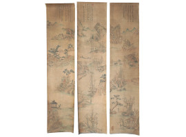 18TH CENTURY SCROLL PAINTING FROM AN ORIGINAL 15TH CENTURY PIECE - 2