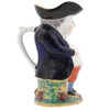 ANTIQUE ENGLISH HAND PAINTED PORCELAIN TOBY JUG PIC-2