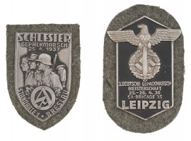 WWII NAZI GERMAN MILITARY PIN SHIELDS