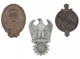 WWI STORMTROOPER AND WWII NAZI GERMAN BADGES