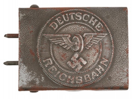 WWII NAZI GERMAN RAILWAY ENLISTED BELT BUCKLE