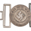 WWII NAZI GERMAN POLICE OFFICERS BELT BUCKLE PIC-0