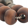 ASIAN BODHI SEED MALAN ROSEWOOD SILVER NECKLACE PIC-3