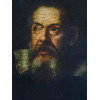 ANTIQUE PAINTING OF GALILEO AFTER SUSTERMANS PIC-1