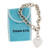 TIFFANY STERLING SILVER BRACELET WITH HEART CHARM PIC-0