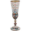 TALL RUSSIAN 88 SILVER CLOISONNE ENAMEL GOBLET PIC-2