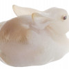 RUSSIAN HAND CARVED AGATE RUBY FIGURINE OF RABBIT PIC-2