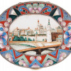 RUSSIAN GILT SILVER BOX WITH MOSCOW KREMLIN IMAGE PIC-1
