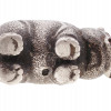 RUSSIAN SILVER FIGURE OF HIPPO WITH GEMSTONE EYES PIC-4