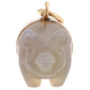 IMPERIAL RUSSIAN GOLD ENAMEL AGATE PIG PENDANT PIC-4