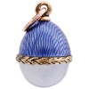 IMPERIAL RUSSIAN 14K GOLD MOONSTONE EGG PENDANT PIC-2