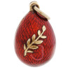 IMPERIAL RUSSIAN SILVER ENAMEL EGG PENDANT PIC-0