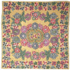 VINTAGE TURKISH HAND EMBROIDERED SILK PILLOW CASE PIC-0