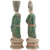 MING SANCAI POTTERY FIGURES OF COURT ATTENDANTS PIC-2