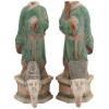 MING SANCAI POTTERY FIGURES OF COURT ATTENDANTS PIC-4