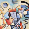 RUSSIAN ABSTRACT PAINTING AFTER WASSILY KANDINSKY PIC-1