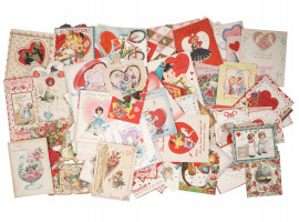 VINTAGE AMERICAN SAINT VALENTINES DAY CARD SET