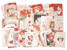 VINTAGE AMERICAN SAINT VALENTINES DAY CARD SET