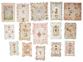 ANTIQUE AMERICAN SAINT VALENTINES DAY CARD SET