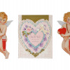 ANTIQUE VALENTINES DAY CARDS COLLECTION IN ALBUM PIC-4