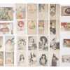 RARE ART NOUVEAU POSTCARDS BY RAPHAEL KIRCHNER PIC-1