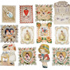 ANTIQUE VALENTINE AND CHRISTMAS CARDS COLLECTION PIC-0