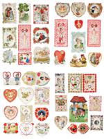 ANTIQUE VALENTINES DAY CARDS COLLECTION IN ALBUM