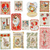 ANTIQUE VALENTINES DAY CARDS COLLECTION IN ALBUM PIC-2