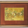 VINTAGE GOLD FOIL MINIATURE PAINTING, CIRCA 1970 PIC-0