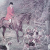 ENGLISH HUNTING SCENE PRINT AFTER HEYWOOD HARDY PIC-2