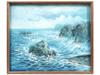 20TH CENTURY MARINE SEASCAPE OIL PAINTING FRAMED PIC-0