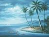 BEACH SEASHORE OIL PAINTING SIGNED BY THE ARTIST PIC-1