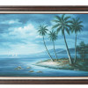 BEACH SEASHORE OIL PAINTING SIGNED BY THE ARTIST PIC-0