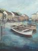 AMERICAN TOWN PORT OIL PAINTING BY RUANE MANNING PIC-1