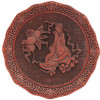 CHINESE HAND CARVED CINNABAR LACQUER DECOR PLATES PIC-2