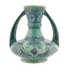 MID CENT HANDLED STONEWARE VASE BY PAUL BONIFAS PIC-0