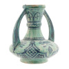 MID CENT HANDLED STONEWARE VASE BY PAUL BONIFAS PIC-2