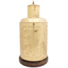 MID CENT CHINESE GILT BRASS TEA CANISTER LAMPS PIC-3