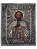 IMPERIAL RUSSIAN ICONS OF SAINTS IN SILVER RIZA PIC-1