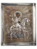 IMPERIAL RUSSIAN ICONS OF SAINTS IN SILVER RIZA PIC-2