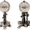 RUSSIAN JUDAICA 84 SILVER SALT AND PEPPER SHAKERS PIC-1