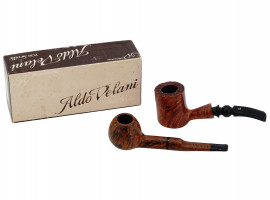 ITALIAN ALDO VELANI HAND CARVED WOOD SMOKING PIPE