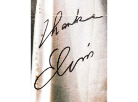 POSTER PHOTO OF ELVIS PRESLEY SIGNED AUTOGRAPHED