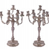 LAZARUS POSEN WITWE, GERMAN SILVER CANDELABRAS PIC-0