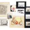 LOT OF ANTIQUE ENGRAVINGS AND PRINTS CA 1900 PIC-0