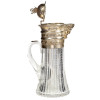 RUSSIAN BOLIN 84 SILVER AND CUT GLASS JUG PIC-2