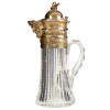 RUSSIAN BOLIN 84 SILVER AND CUT GLASS JUG PIC-1